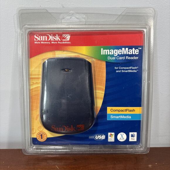 SanDisk Other - SanDisk ImageMate Dual Card Reader SDDR-75-07 For CompactFlash & SmartMedia New